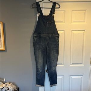 Women's Dark Blue Denim Overall Jumpsuit UK size, fits like US 8/10